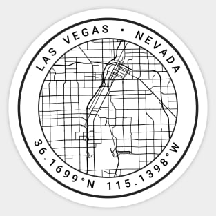 Las Vegas Map Sticker